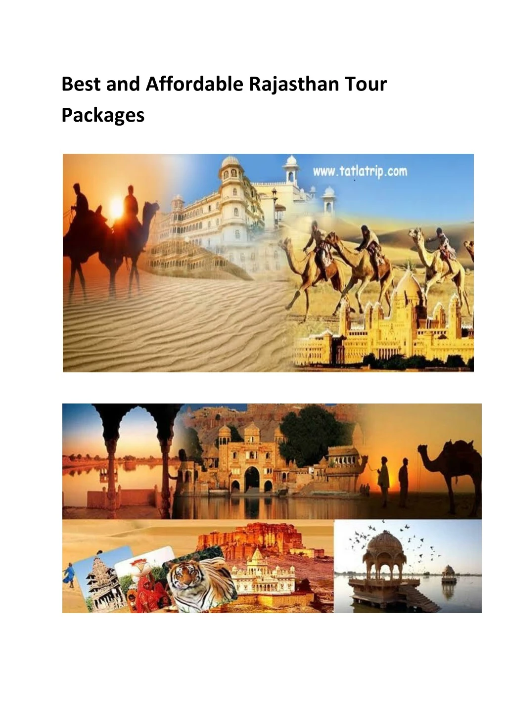 best and affordable rajasthan tour packages