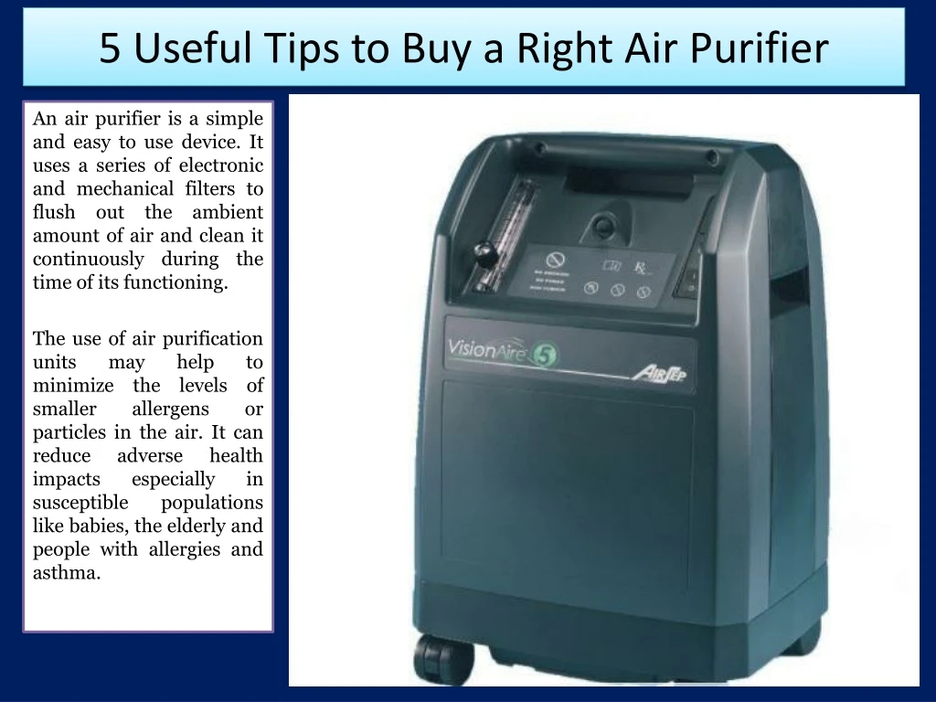 5 useful tips to buy a right air purifier