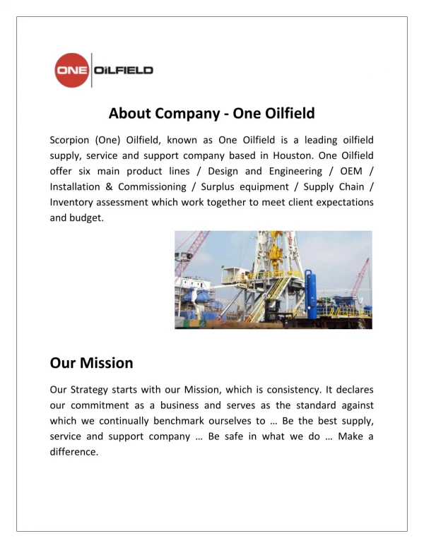 Drilling Rig Equipment For Sale