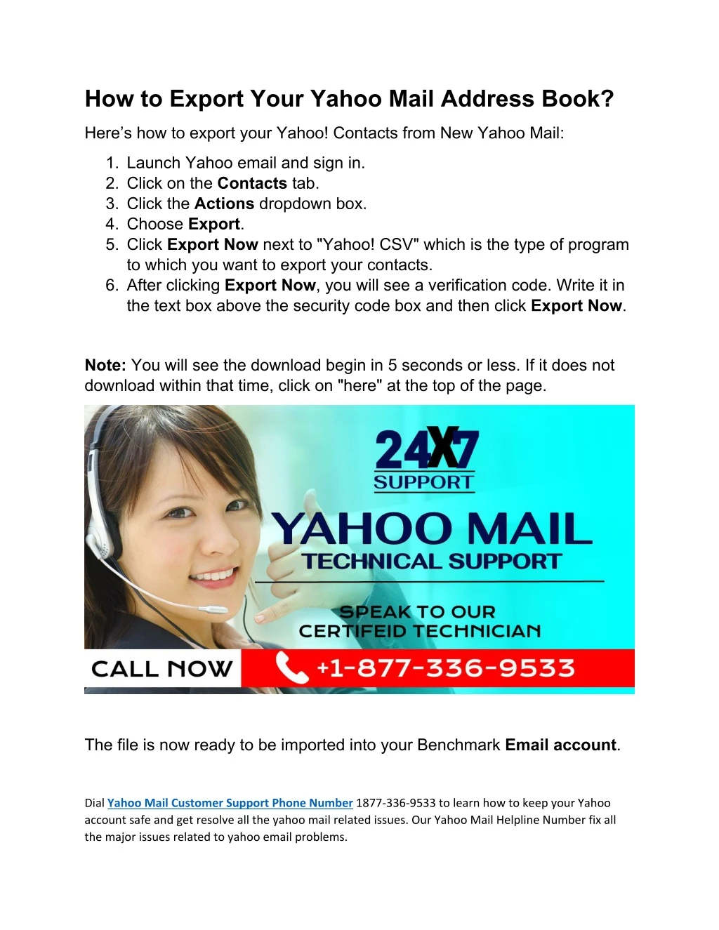 how to export your yahoo mail address book