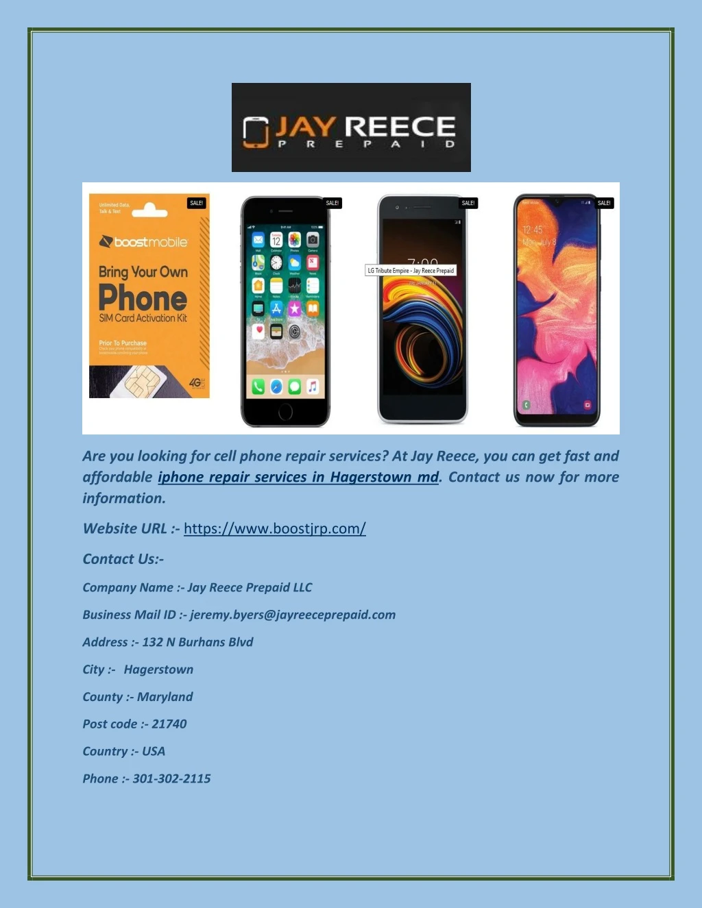 are you looking for cell phone repair services