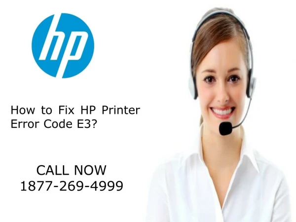 How to Fix HP Printer Error Code E3?