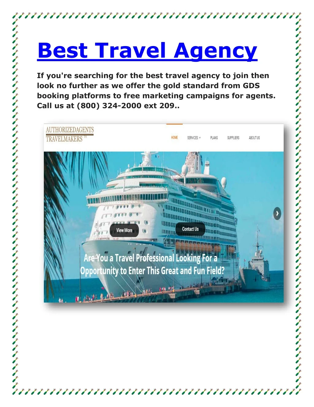 best travel agency