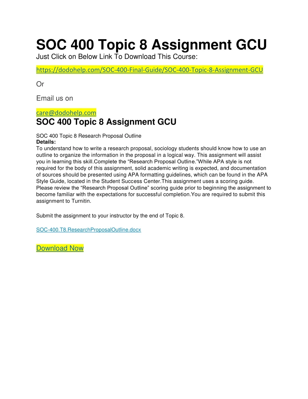 soc 400 topic 8 assignment gcu just click