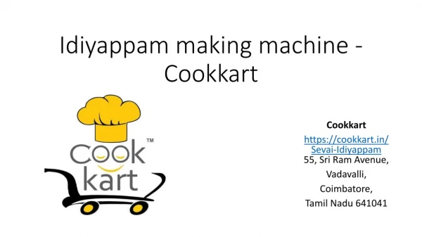 buy idiyappam machine at cookkart