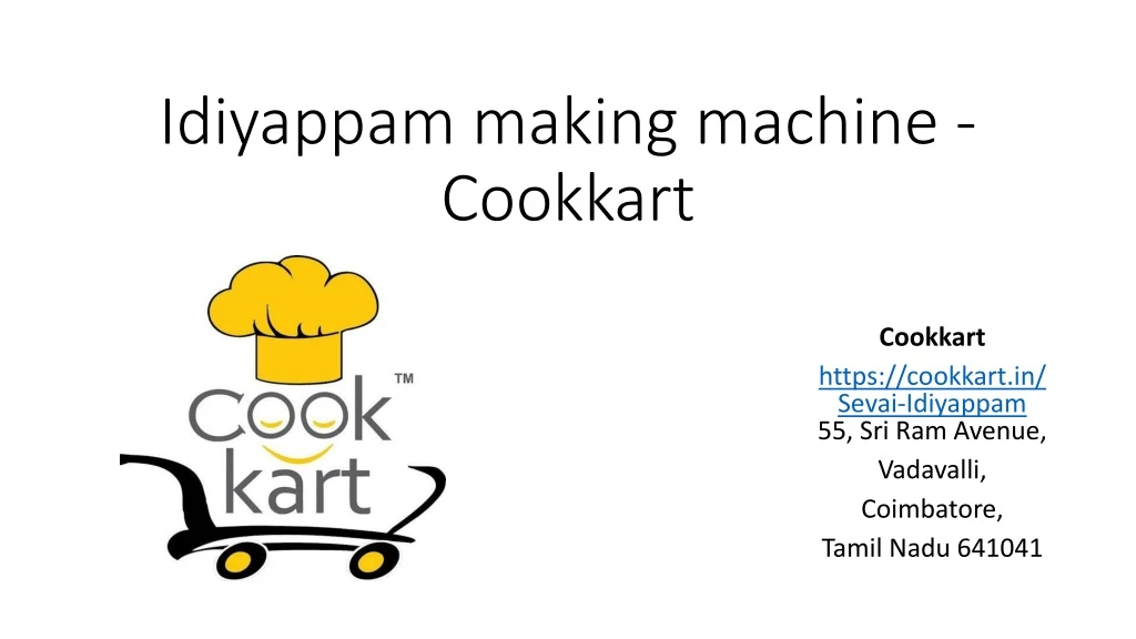 idiyappam making machine cookkart
