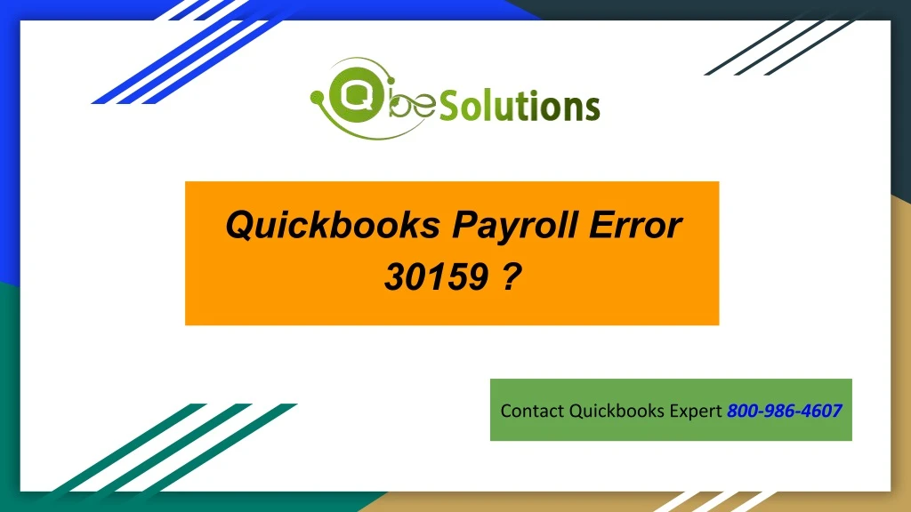 quickbooks payroll error 30159