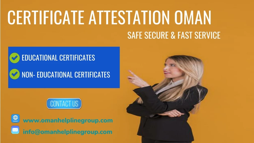 certificate attestation oman