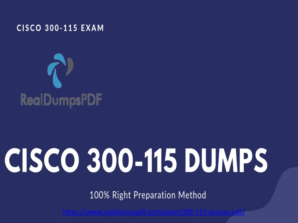 https www realdumpspdf com exam 300 115 dumps pdf