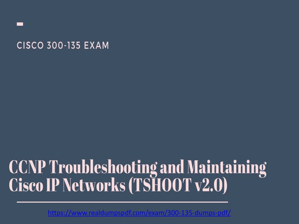 https www realdumpspdf com exam 300 135 dumps pdf