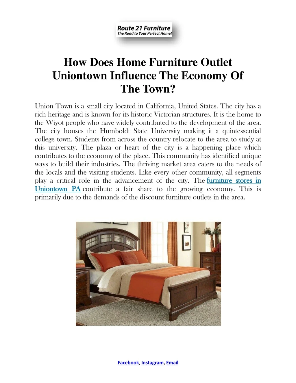 how does home furniture outlet uniontown