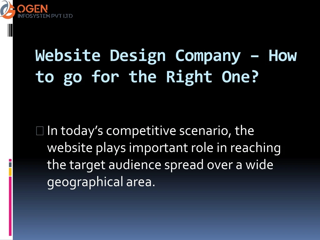 website design company how to go for the right one