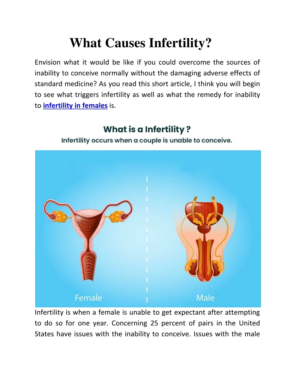 what causes infertility