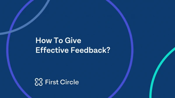 How to give effective feedback?