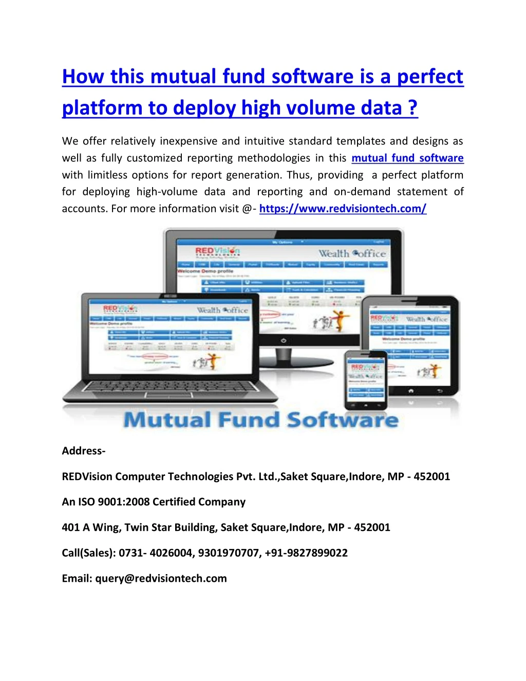 how this mutual fund software is a perfect