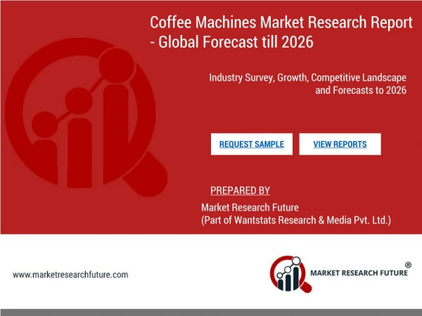 Coffee machines market size, share, industry analysis 2026