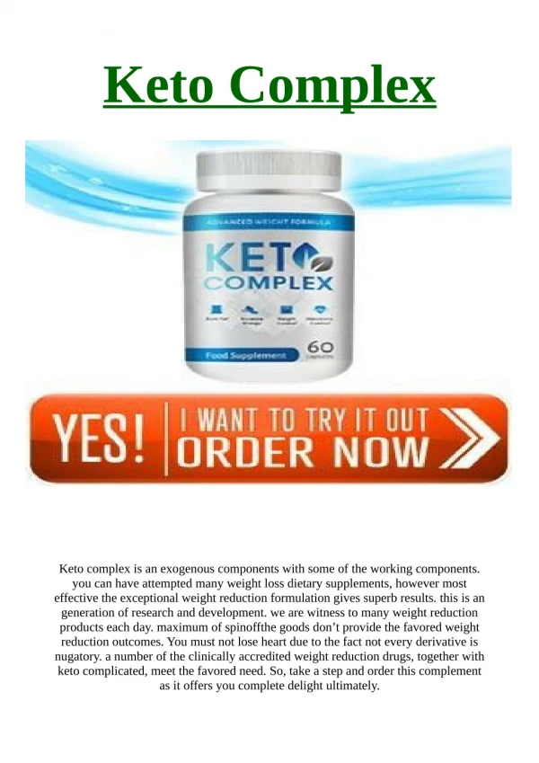 Keto Complex: Pills Work, Side Effect and Where to Buy..