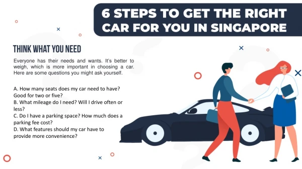 6 Steps To Get The Right Car For You In Singapore.