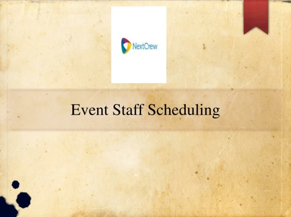 Event Staff Scheduling