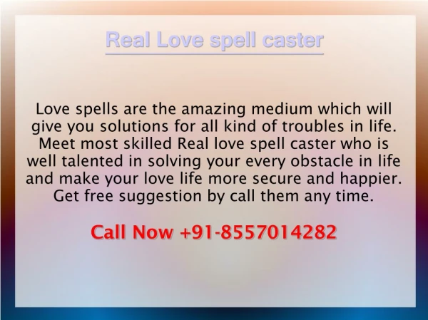 Love marriage spell caster