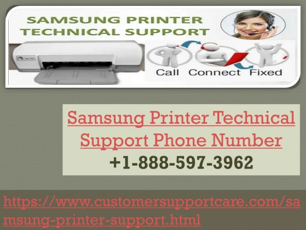 Samsung Printer Technical Support Phone Number 1-888-597-3962