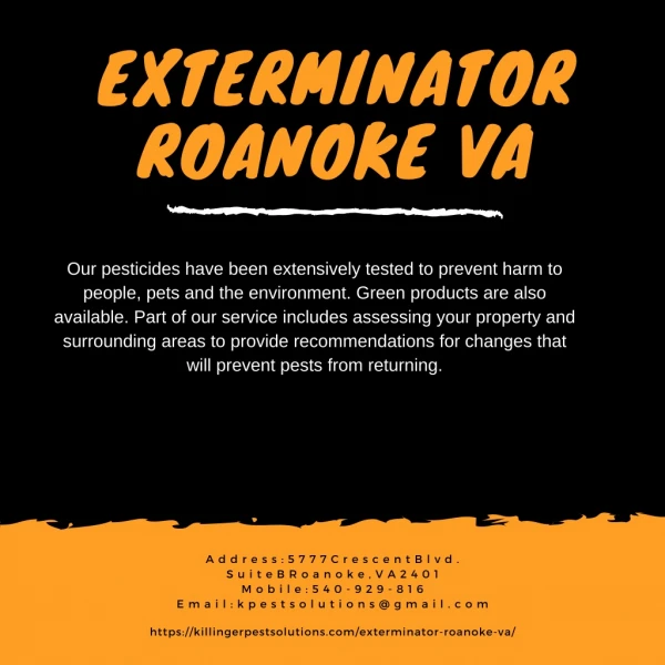 Exterminator Roanoke VA