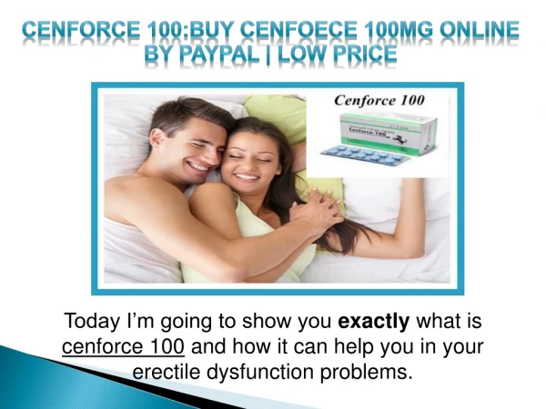 Buy Cenforce 100 mg Online at Discount Price