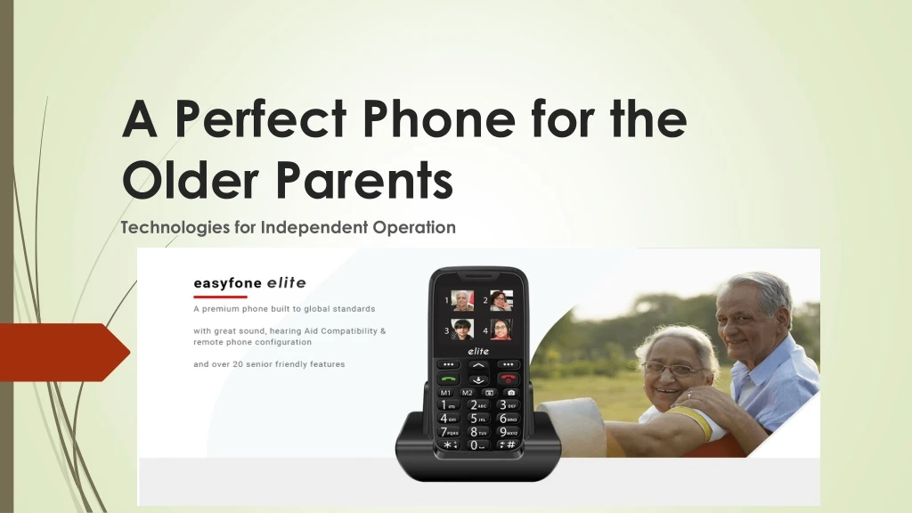 a perfect phone for the older parents