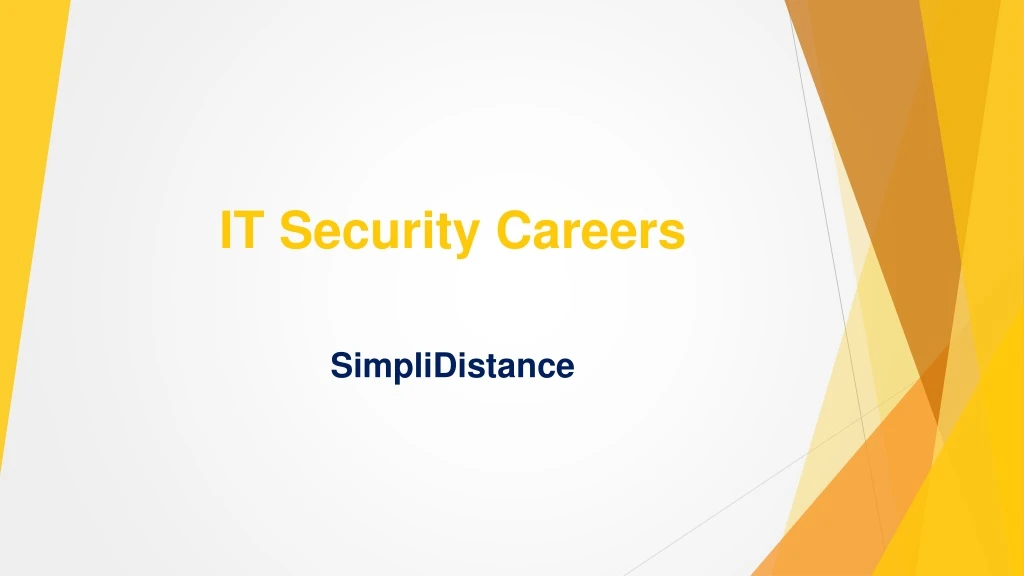 it security careers