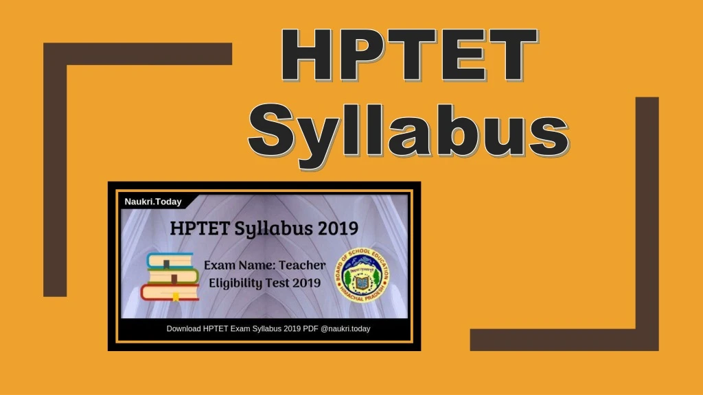 hptet syllabus