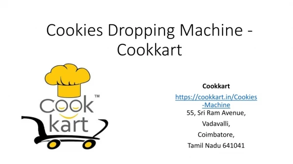 buy cookies dropping machine at cookkart