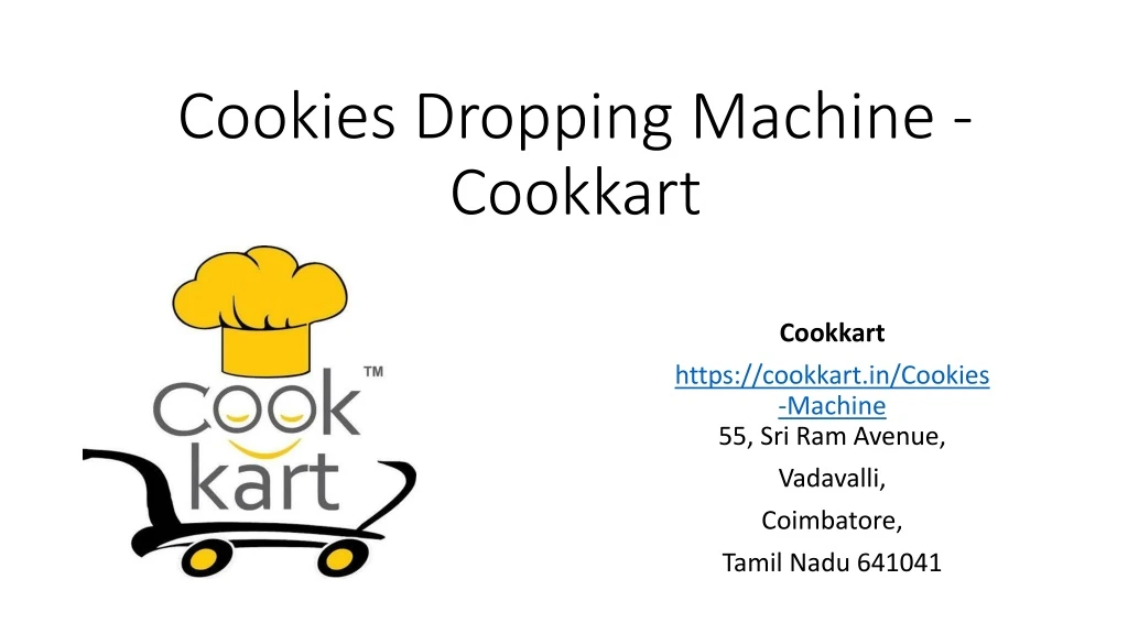 cookies dropping machine cookkart