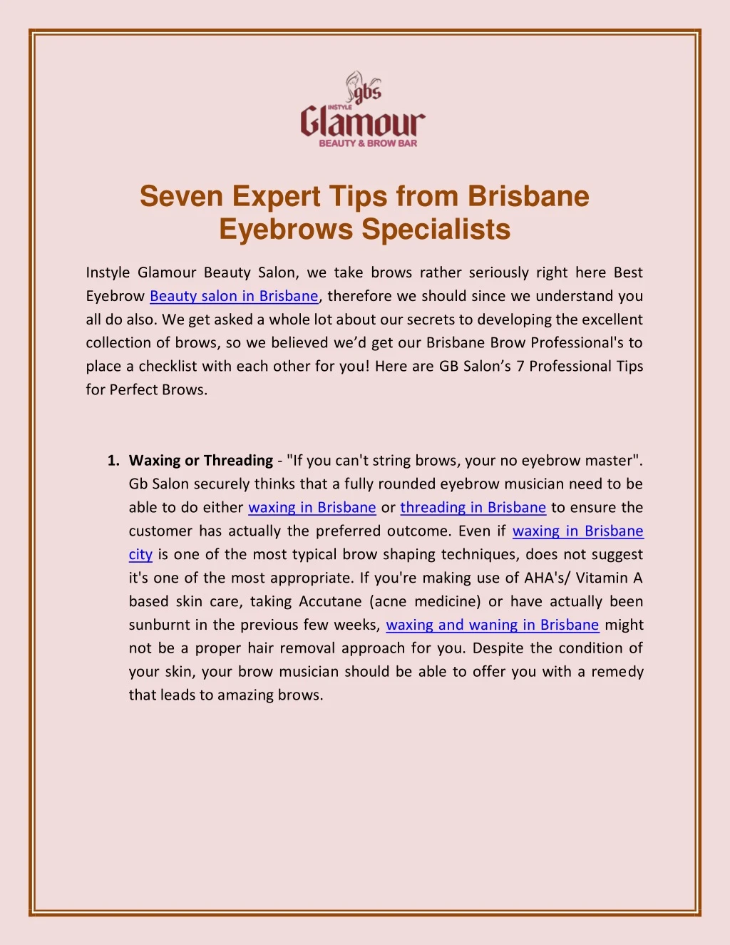 seven expert tips from brisbane eyebrows