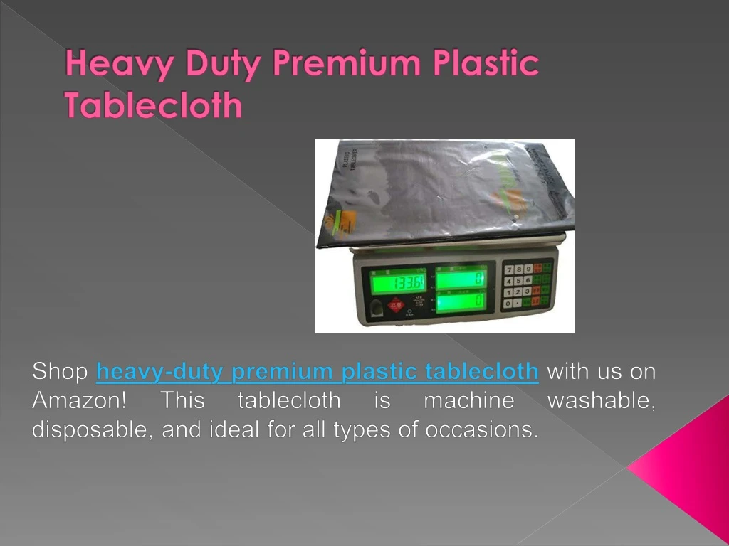 heavy duty premium plastic tablecloth