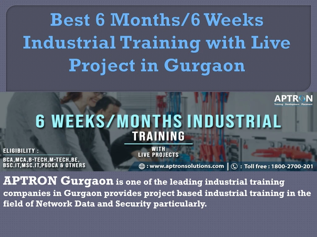 aptron gurgaon is one of the leading industrial