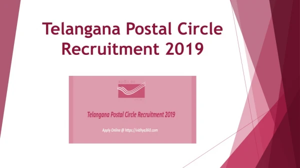 Telangana Postal Circle Recruitment 2019 Online Form for 970 GDS Posts