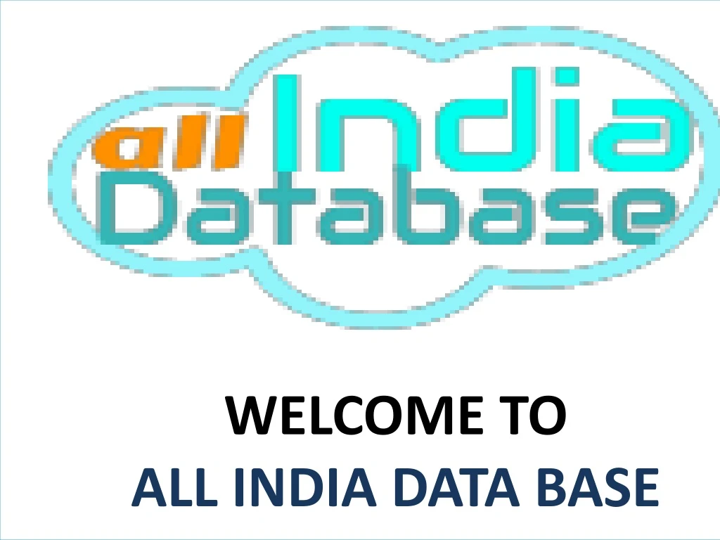 welcome to all india data base