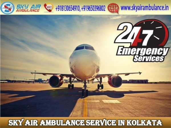 Select Air Ambulance in Kolkata with ICU Specialist MD Doctor