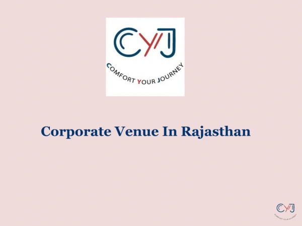 Corporate Venue in Rajasthan | Corporate Packages in Rajasthan