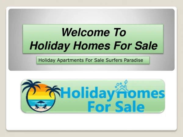 Holiday Apartments For Sale Surfers Paradise