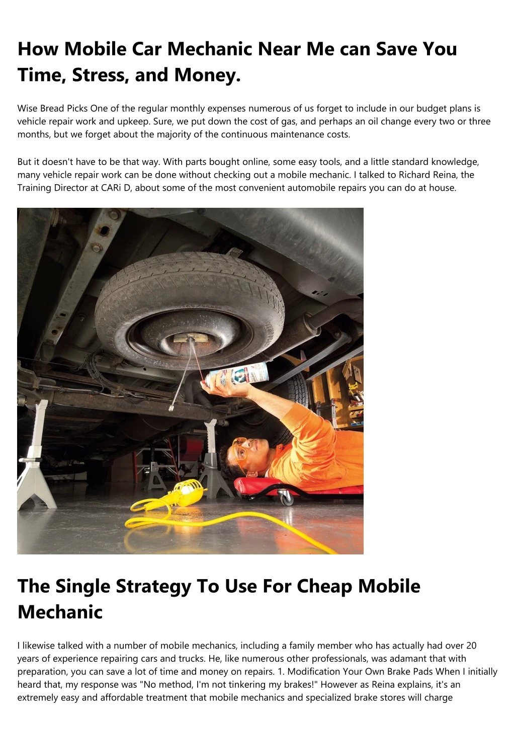 how mobile car mechanic near me can save you time