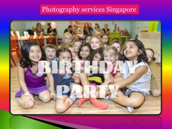 Photography services singapore