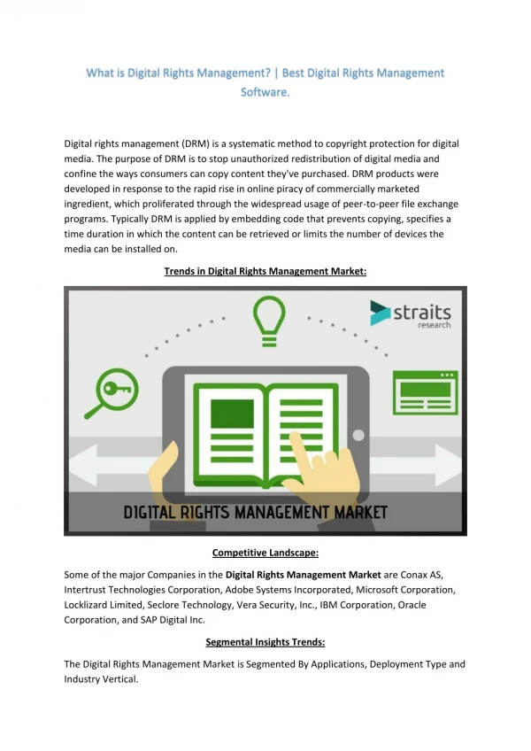 Avoid The Top 10 Mistakes Made By Beginning Digital Rights Management Market...