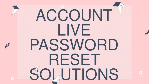 What is the steps of Account Live Password Reset | 888-315-9712