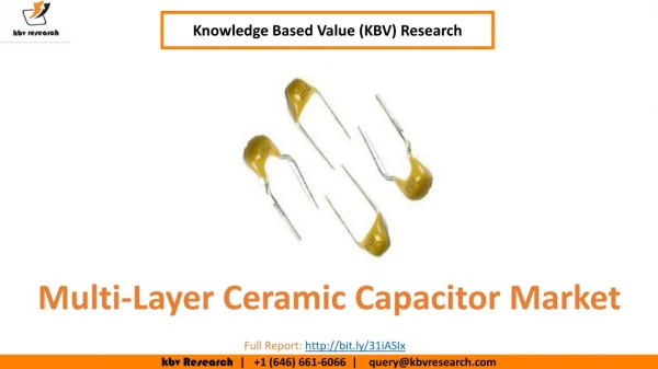 Multi-Layer Ceramic Capacitor Market Size- KBV Research