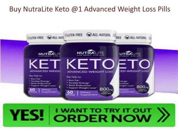 Buy NutraLite Keto No1 Advanced Weight Loss Pills