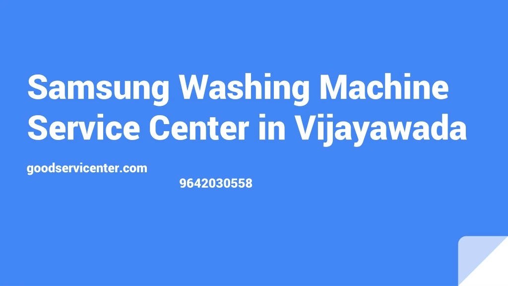samsung washing machine service center in vijayawada