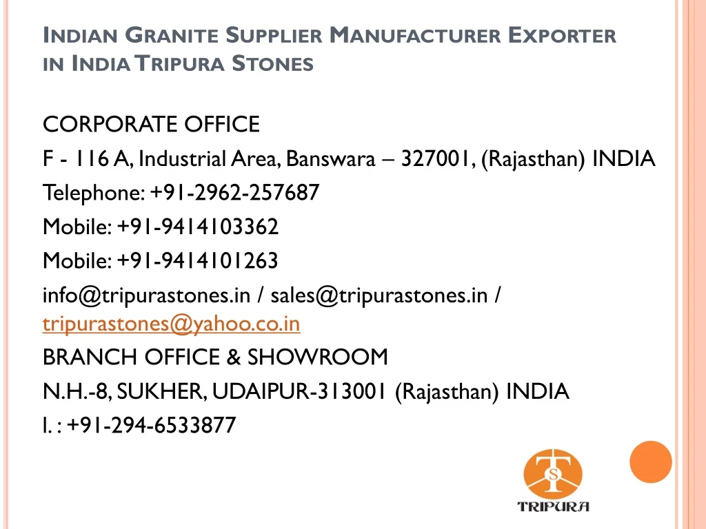 indian granite supplier manufacturer exporter in india tripura stones