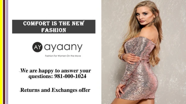 Shop latest Women's Dresses, Kurat, Party Dress at Affordable Prices - Ayaany