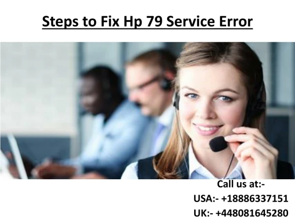 Steps to Fix Hp 79 Service Error